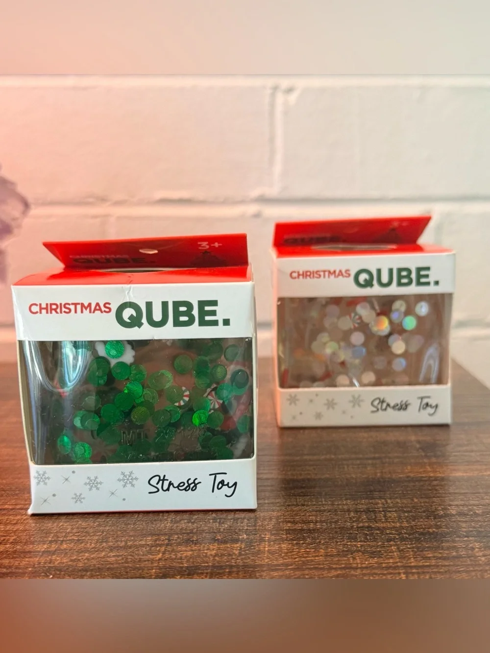 Christmas Qube Squishy 2 Pack | Viral Holiday Sensory Stress Toys | Master Toys
